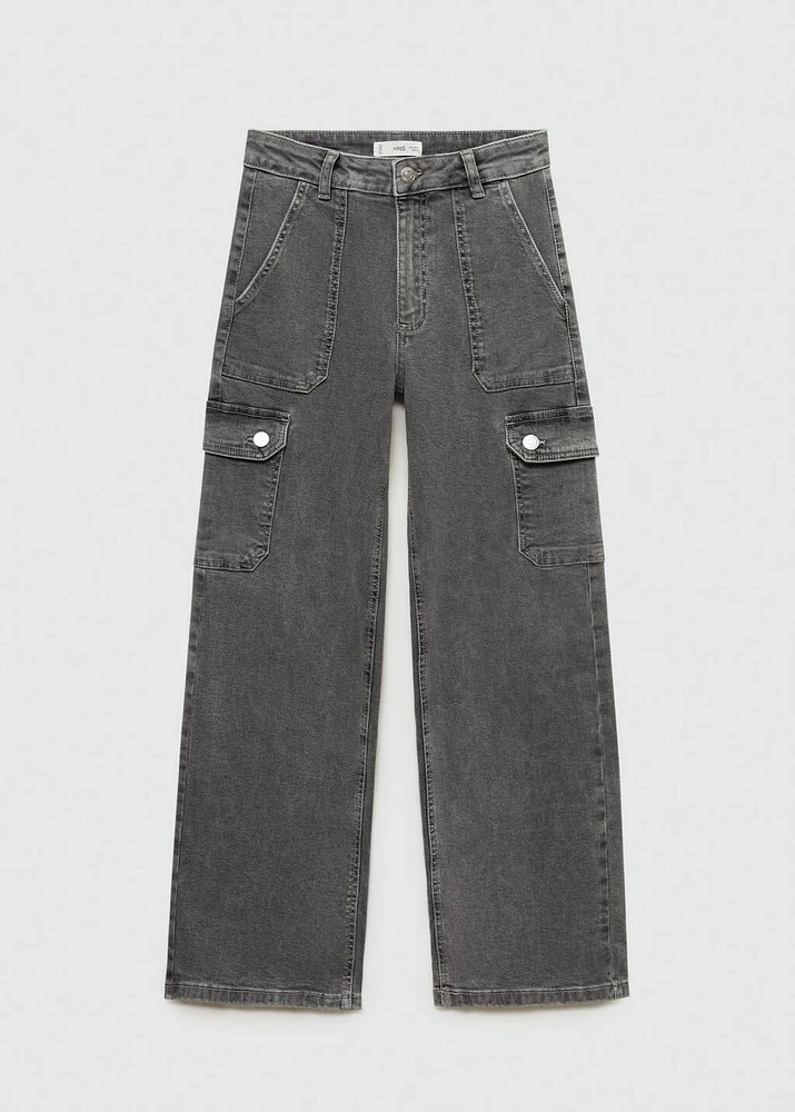 Pocket cargo jeans