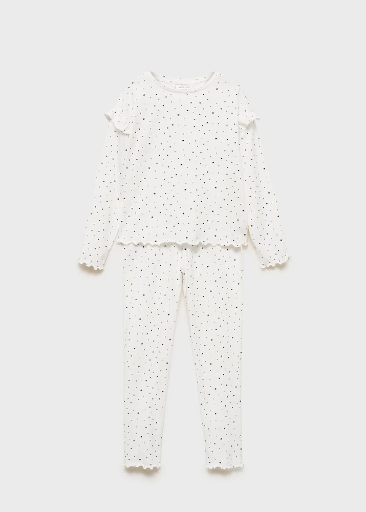 Long star-print pyjamas