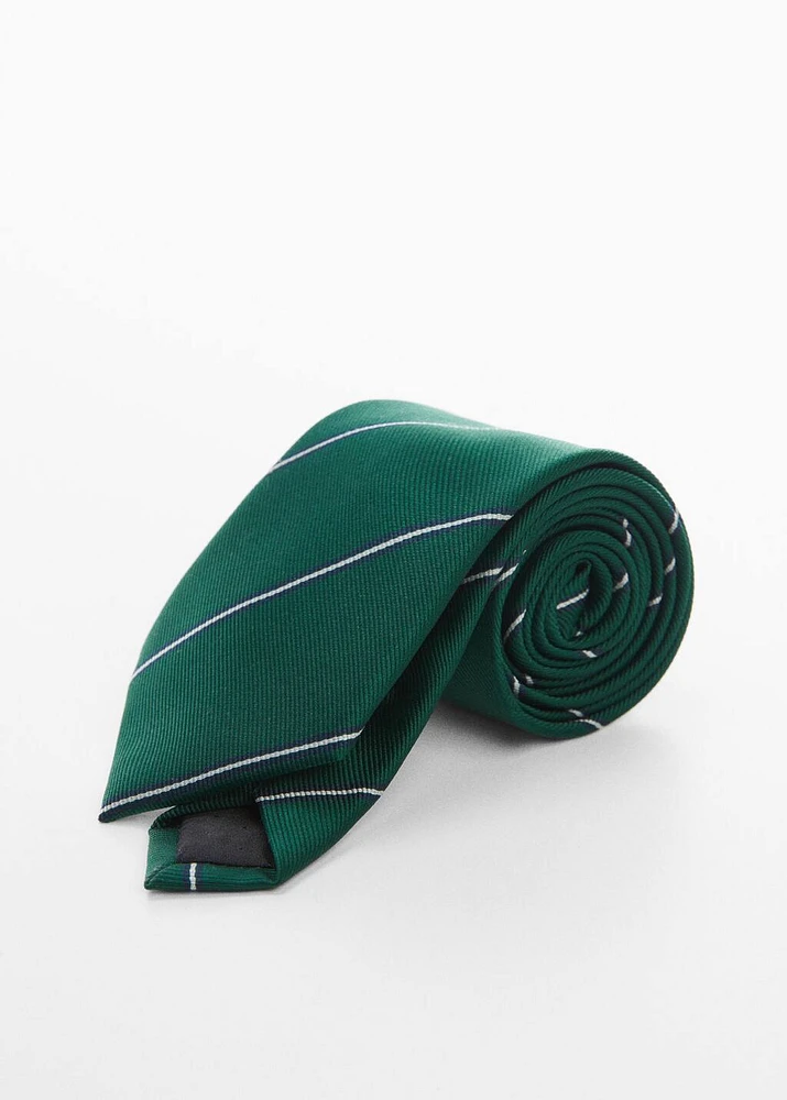 Stripes printed tie