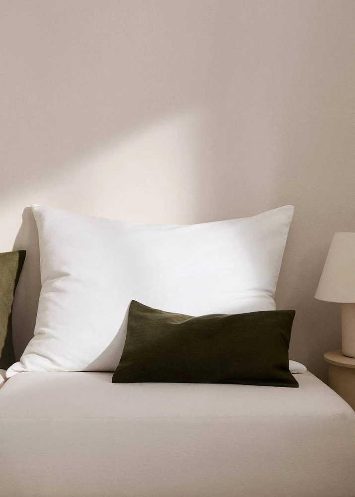 Cotton textured cushion cover 70x90cm