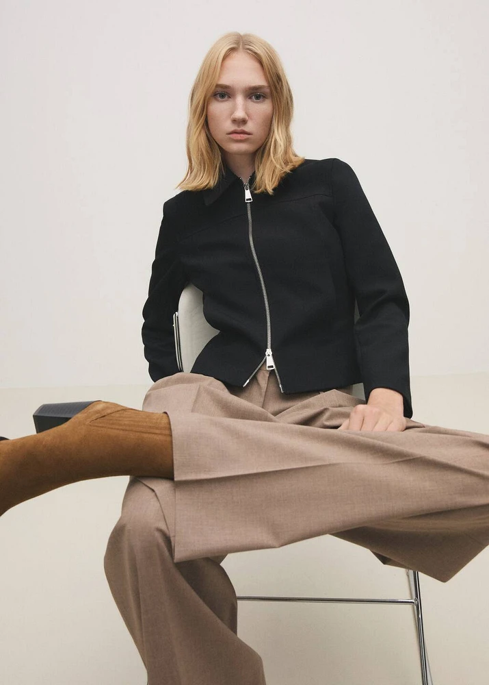 Suede block-heel boots