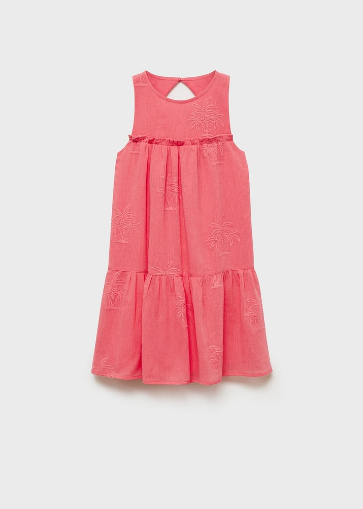 Embroidered detail dress