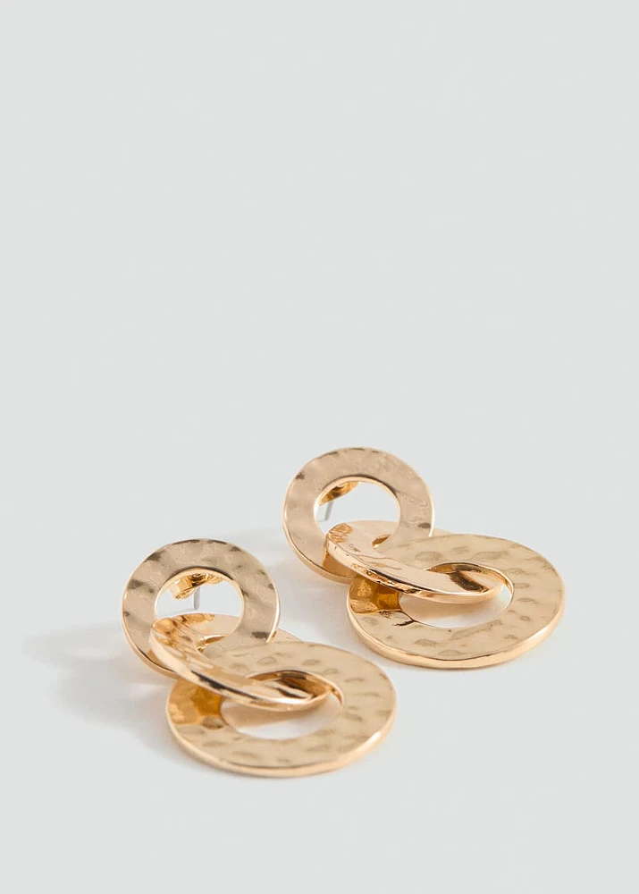 Intertwined hoop earrings