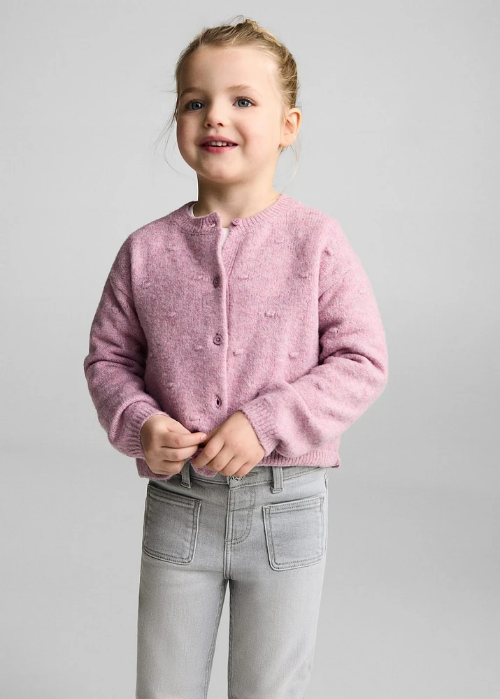 Flared jeans with pocket
