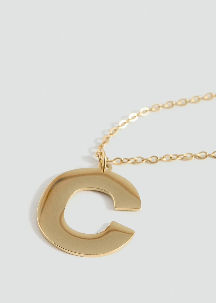 Letter Pendant Necklace