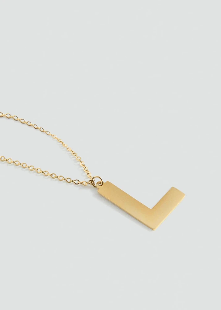 Letter Pendant Necklace