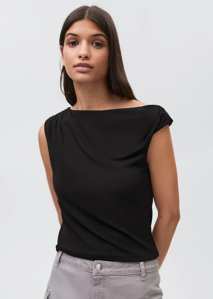 Shoulder detail T-shirt