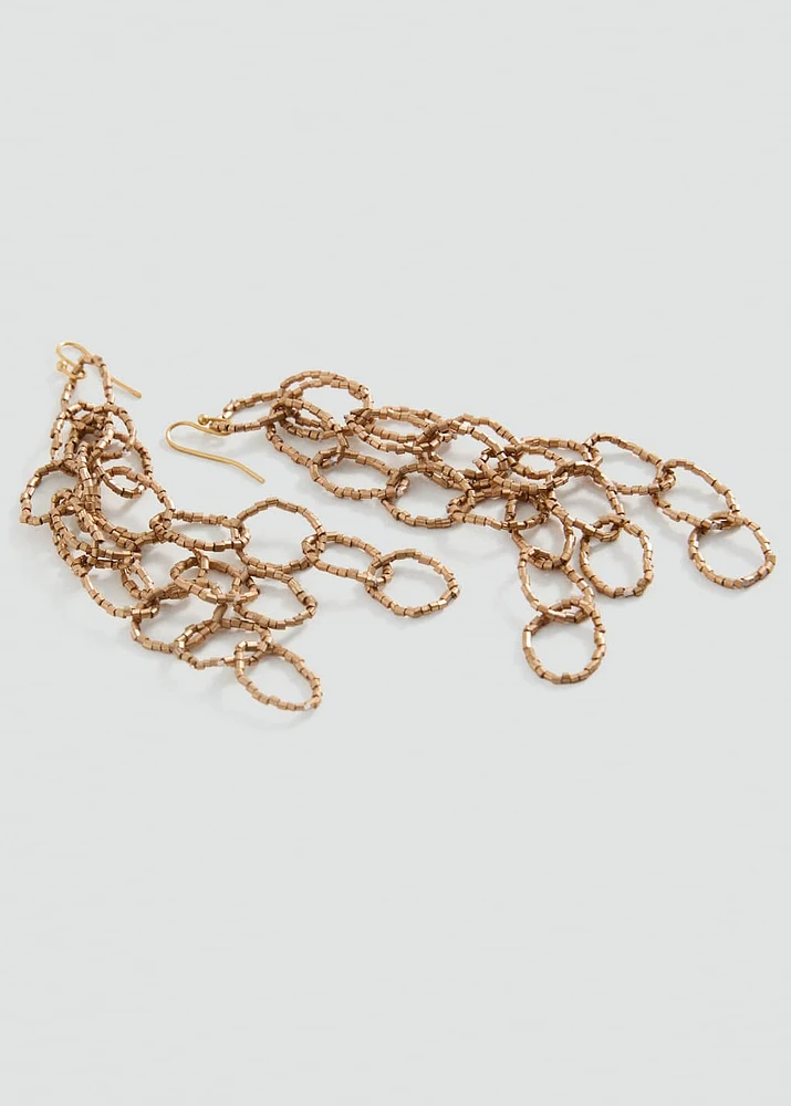 Intertwined hoop earrings