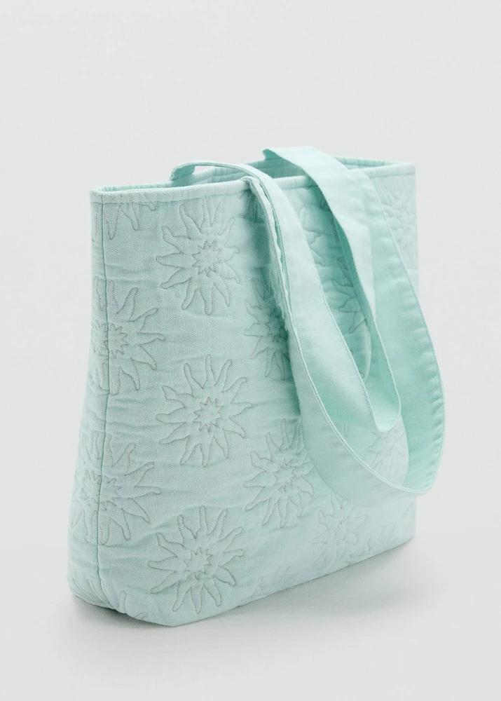 Embroidered tote bag