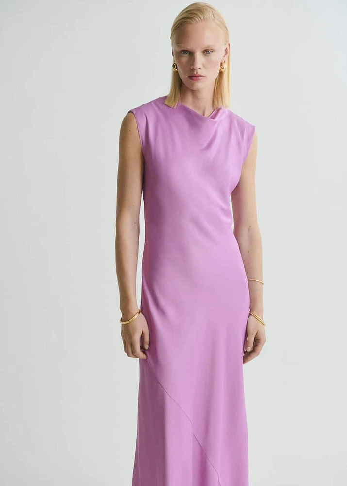Satin midi dress
