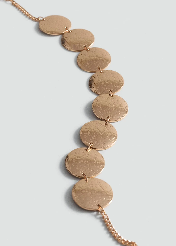Coin charm necklace