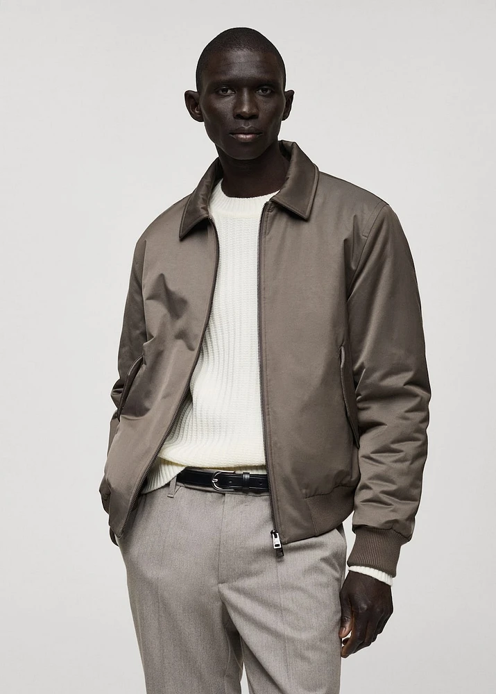 Quilted water repellent jacket