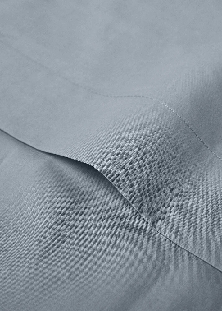 Percale cotton top sheet for 90 cm bed