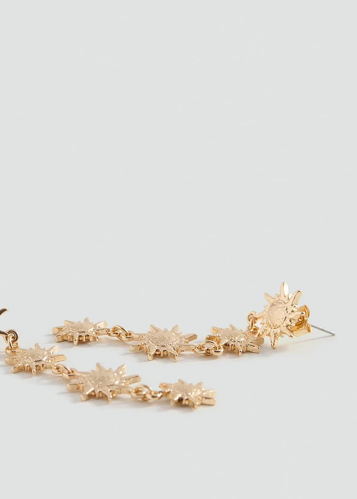 Long sun earrings
