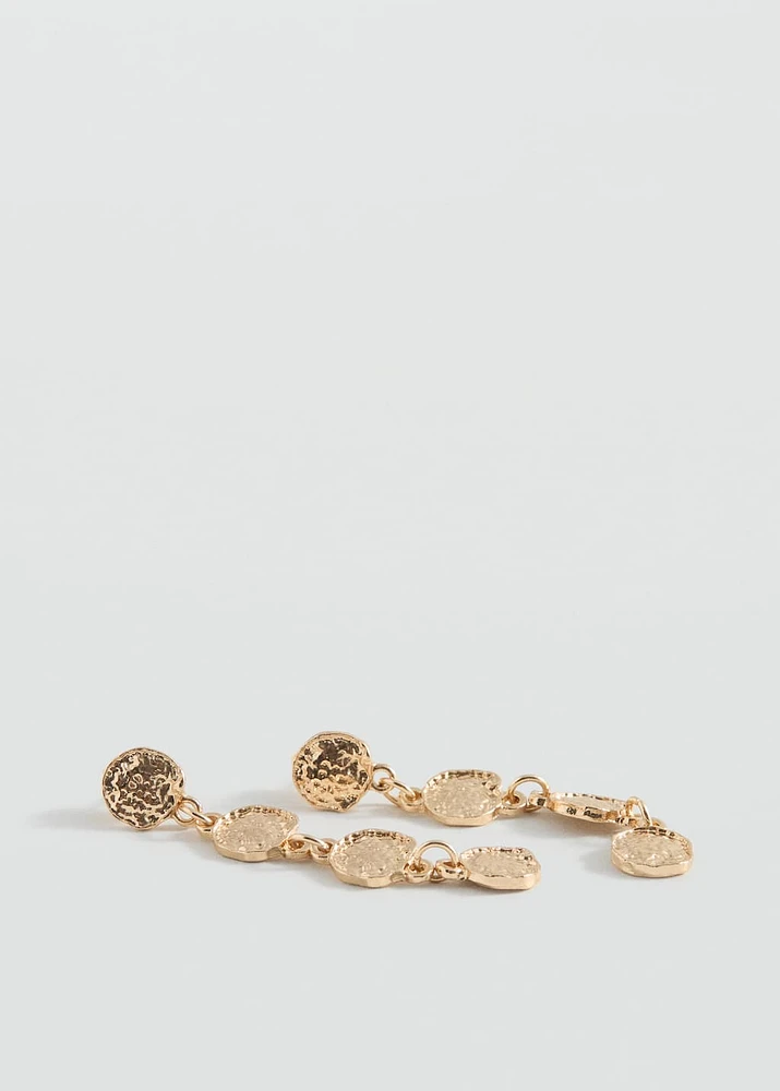 Long coin earrings