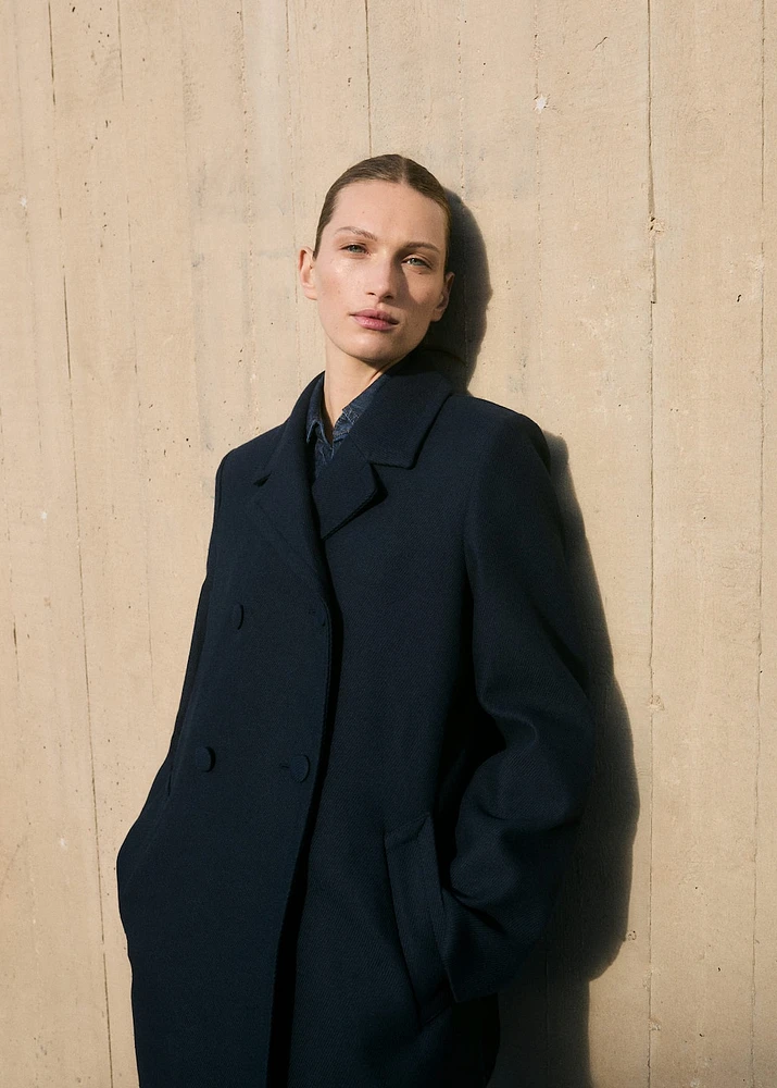 Double-breasted lapels coat