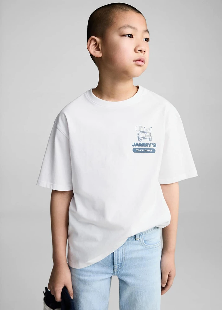 Short-sleeved cotton t-shirt