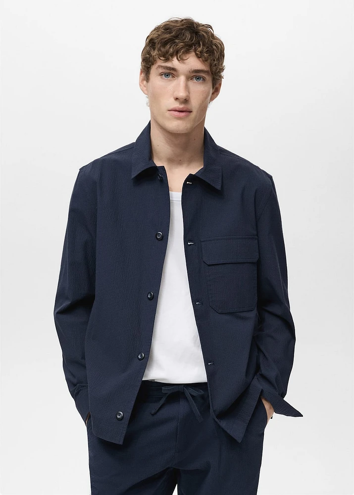 Cotton seersucker jacket