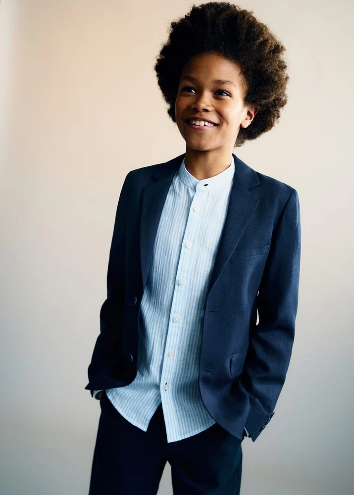 Linen suit jacket