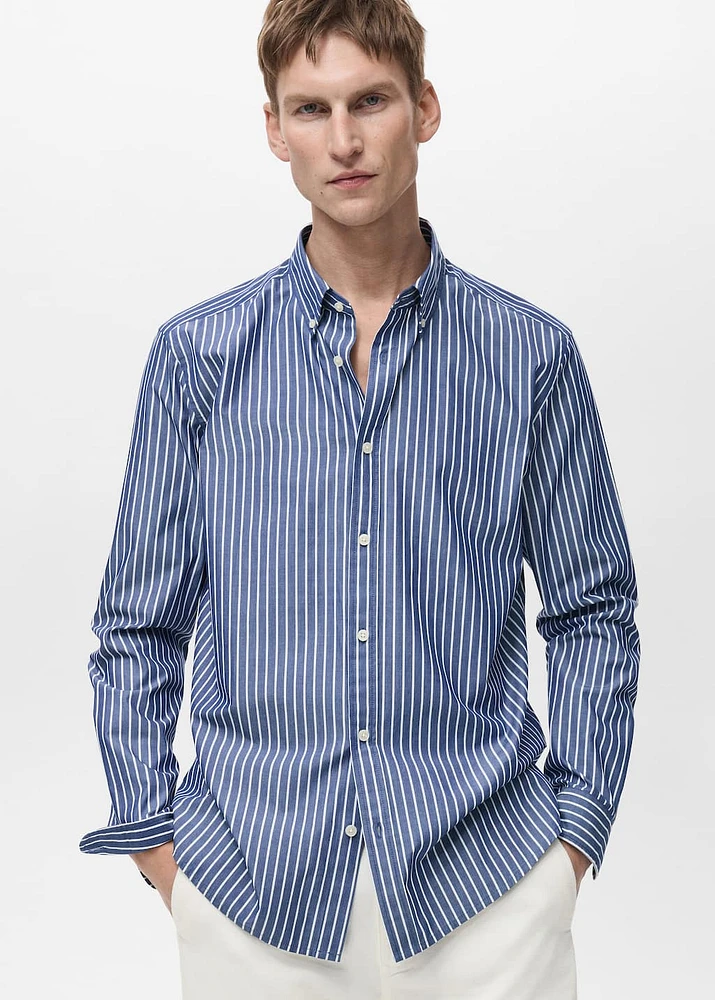 Regular-fit 100% cotton shirt