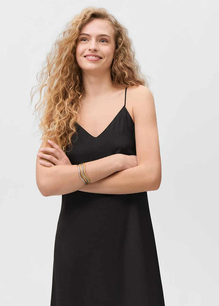 Long dress with straps