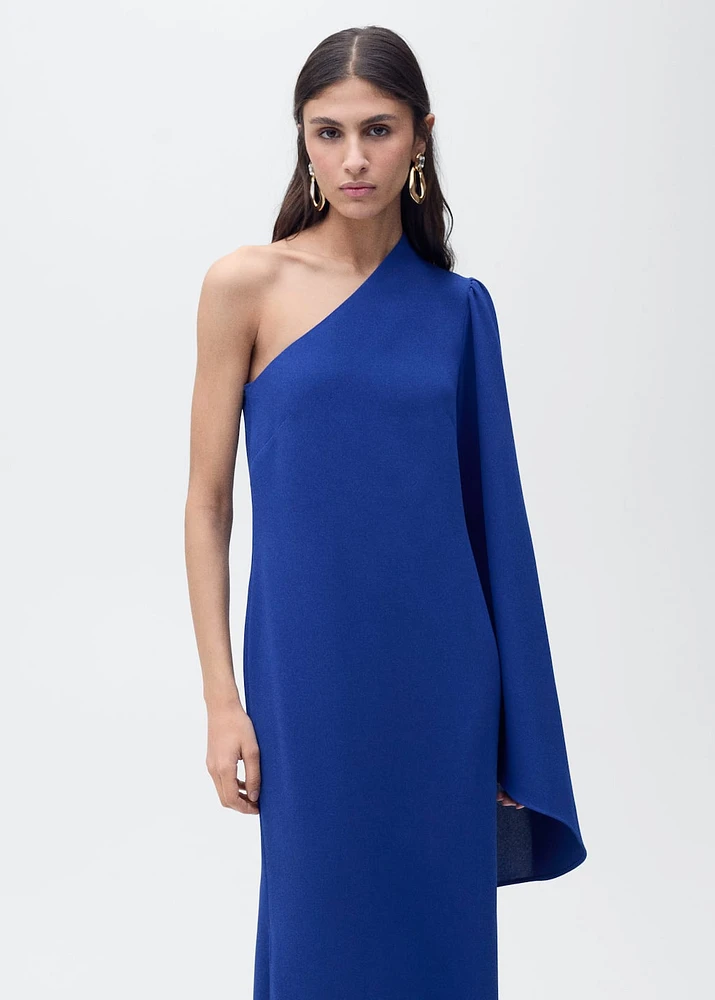 Long flared sleeve dress