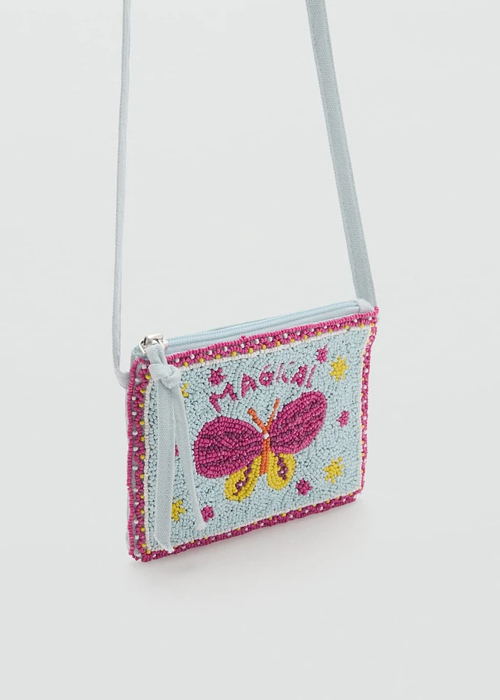 Beaded shoulder bag