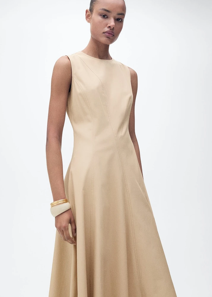Asymmetrical flared dress