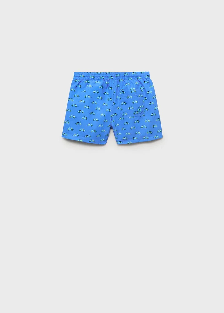 Printed swimming trunks