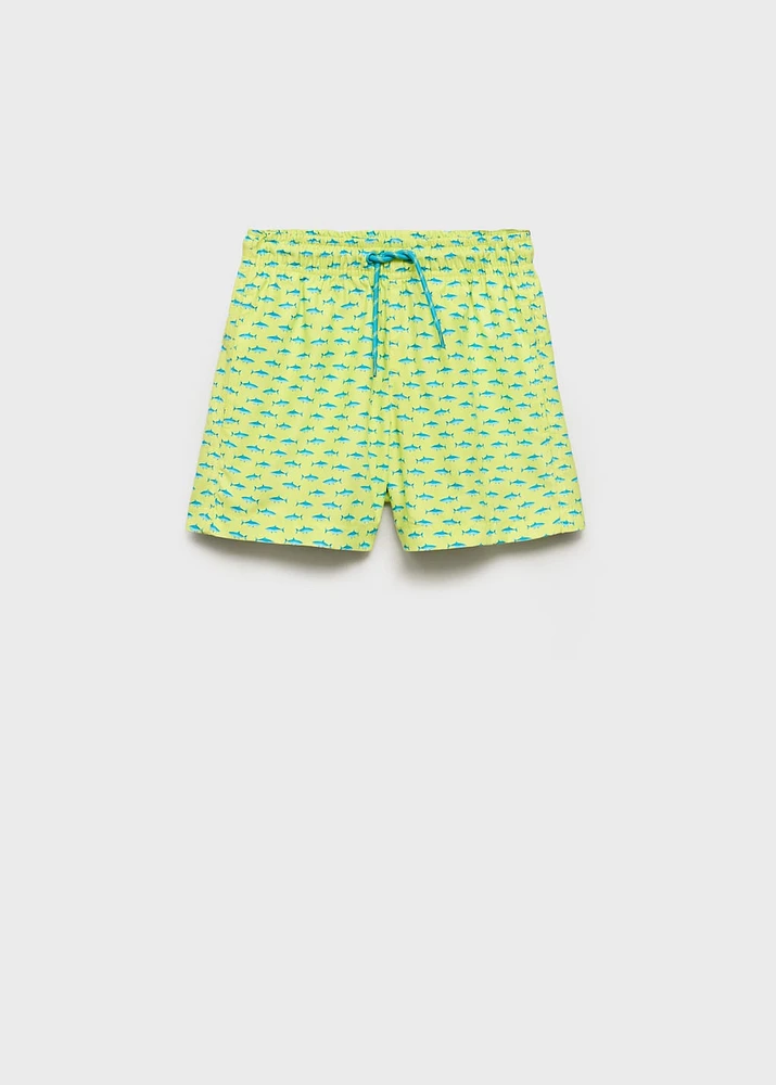 Shark-print swimsuit