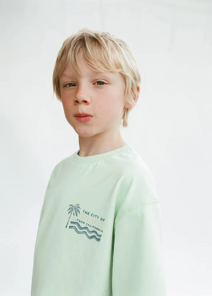 Tropical print T-shirt
