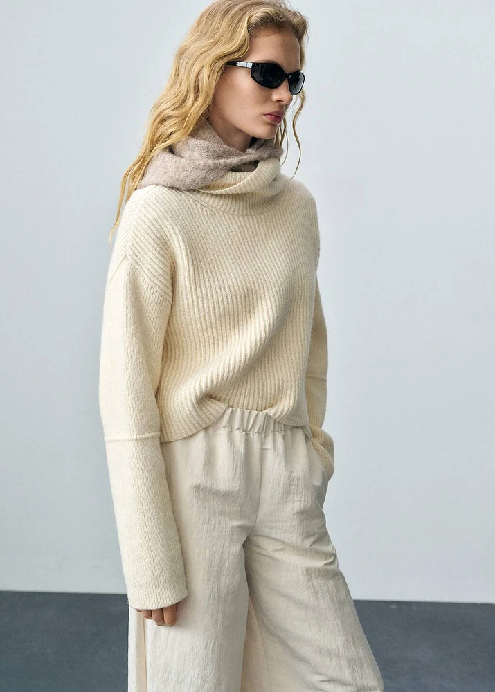 Wool blend turtleneck sweater