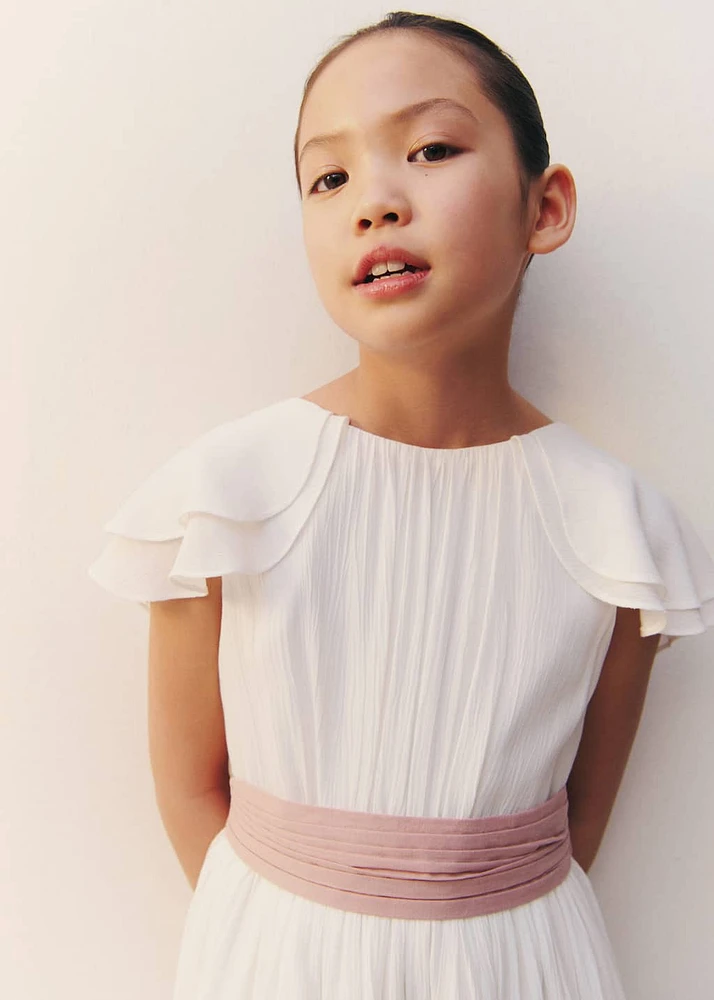 Bamboo-textured dress