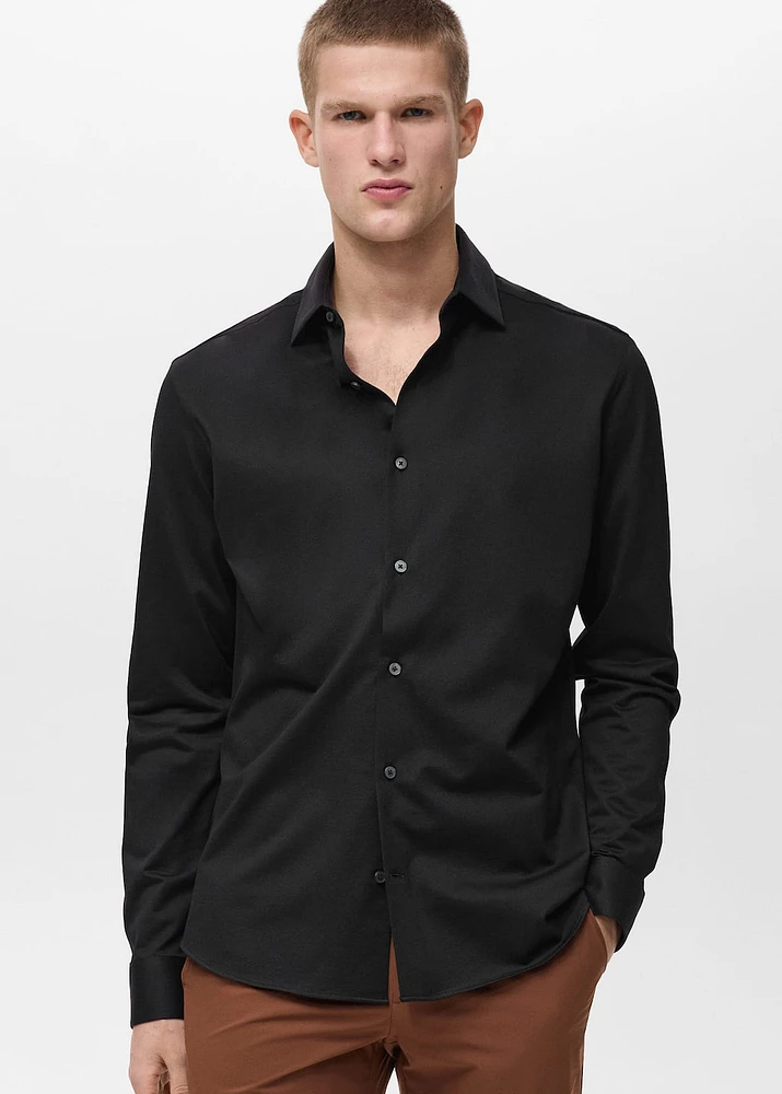 Comfort stretch non-iron shirt