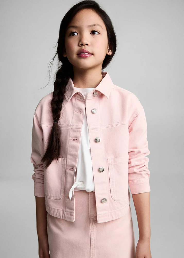 Denim jacket with pockets
