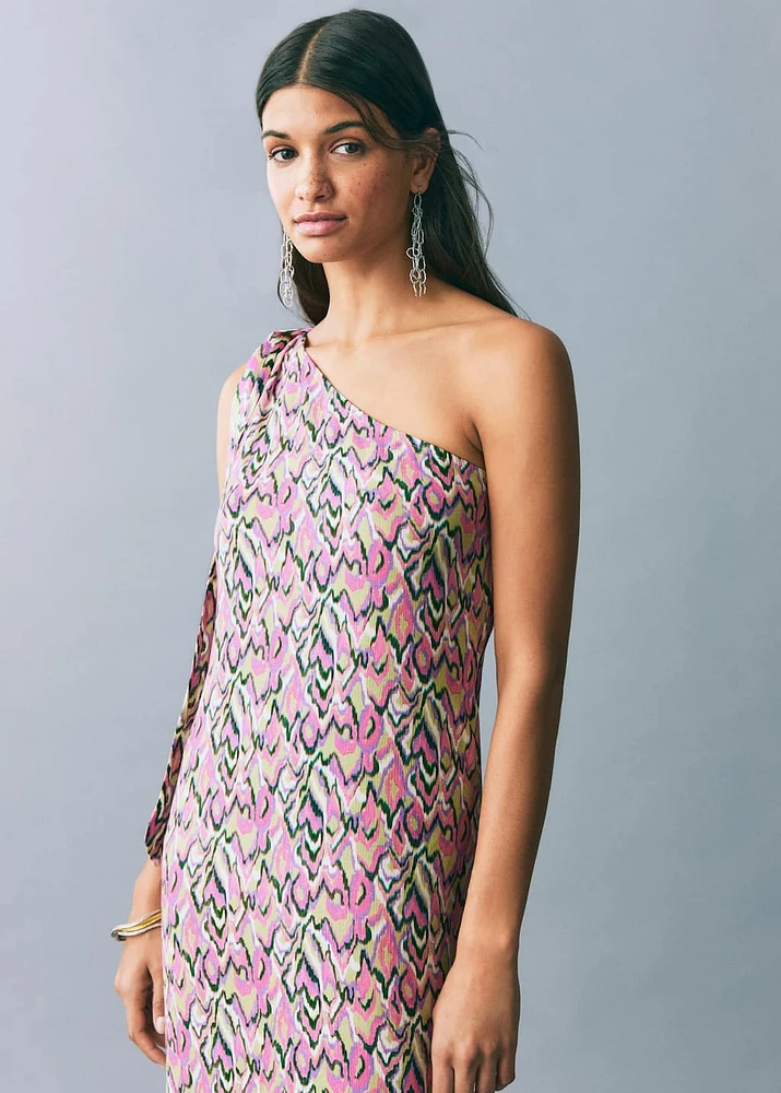 Printed bow dress