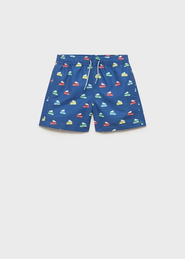 Printed swimming trunks