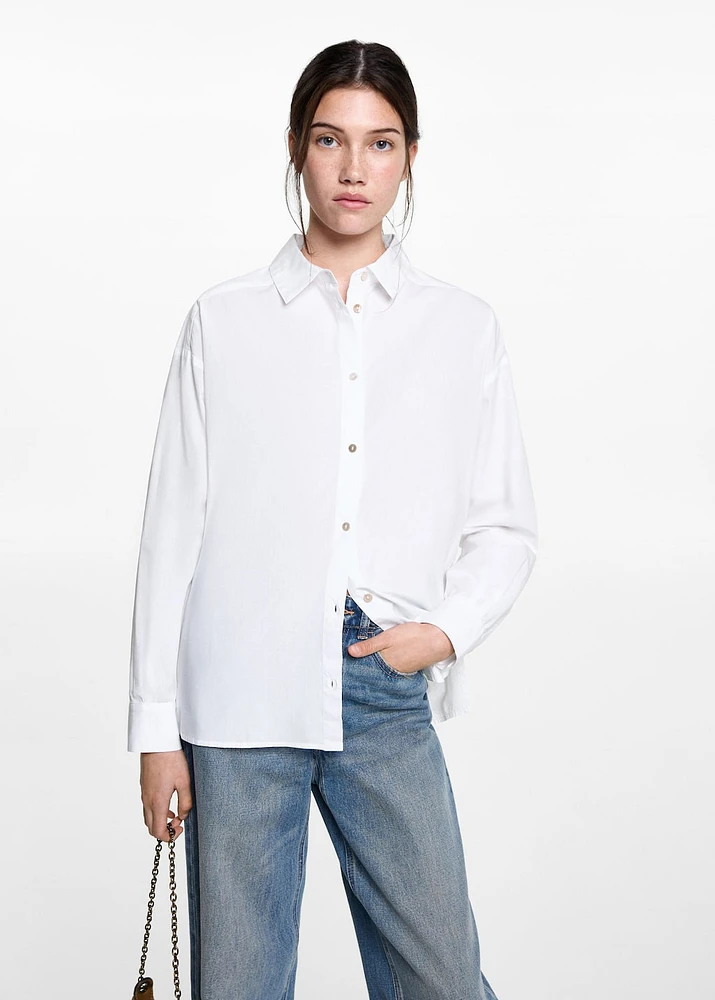Oversize cotton shirt