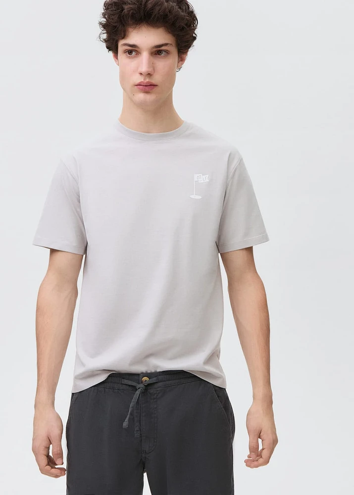 Cotton jogger-style trousers