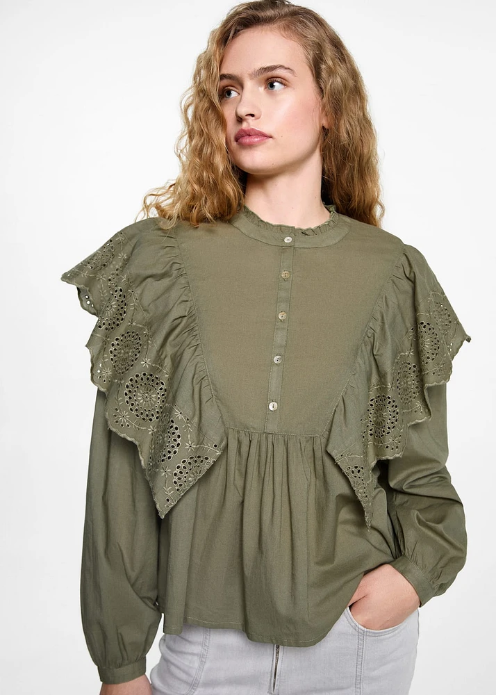 Ruffled blouse