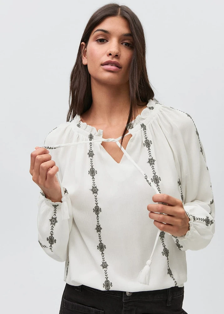Embroidered blouse