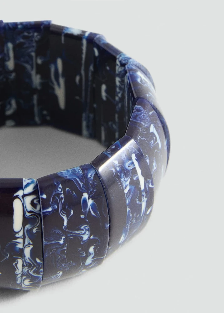 Tie-dye resin bracelet