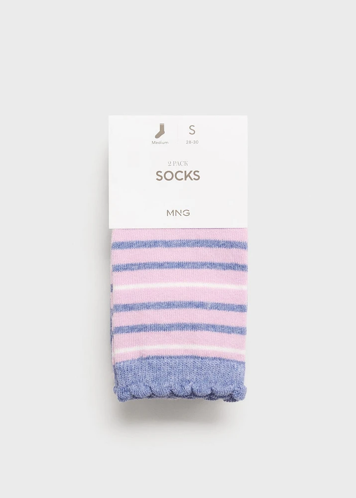 2 pack mixed socks
