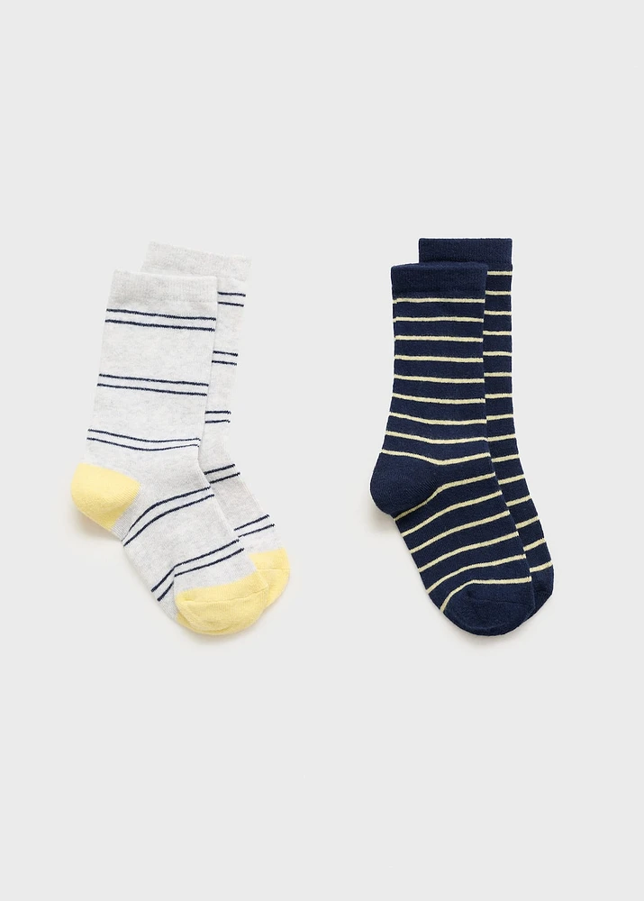2 pack striped socks