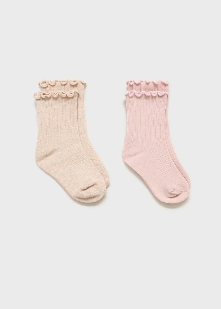 2 pack patterned socks