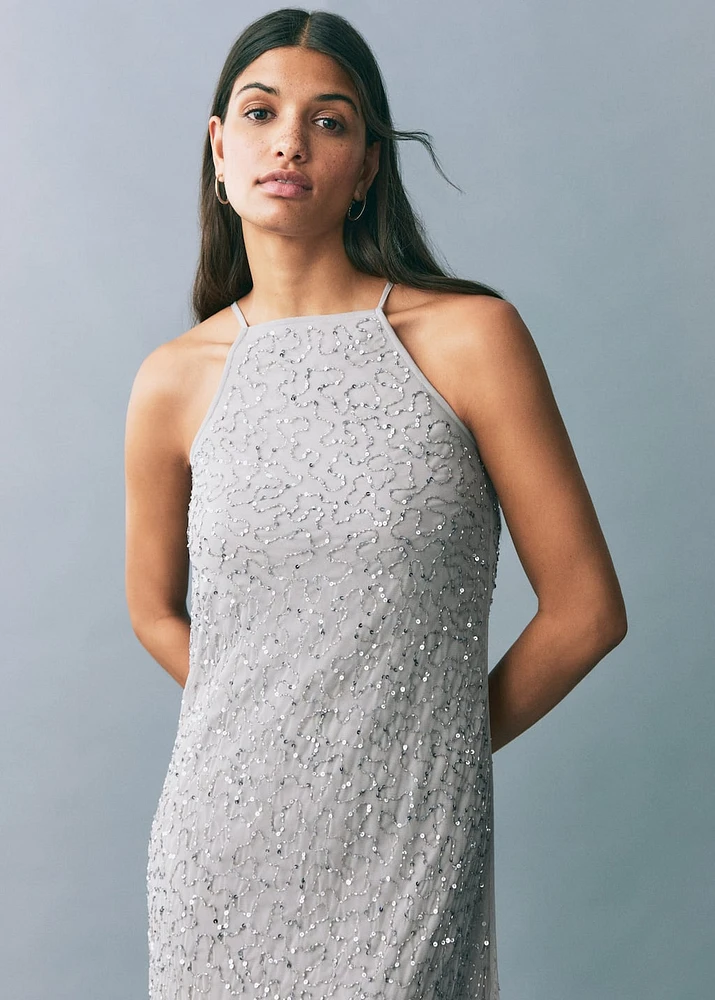 Crystals tulle dress