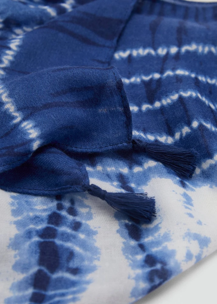 Tie-dye scarf