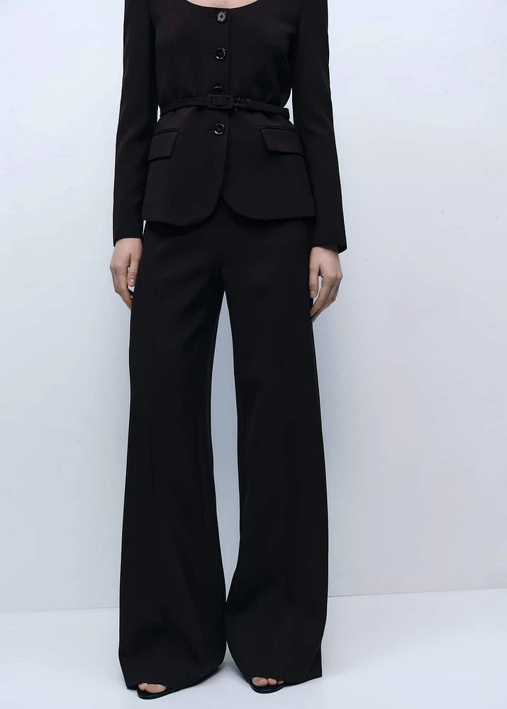 Straight suit trousers