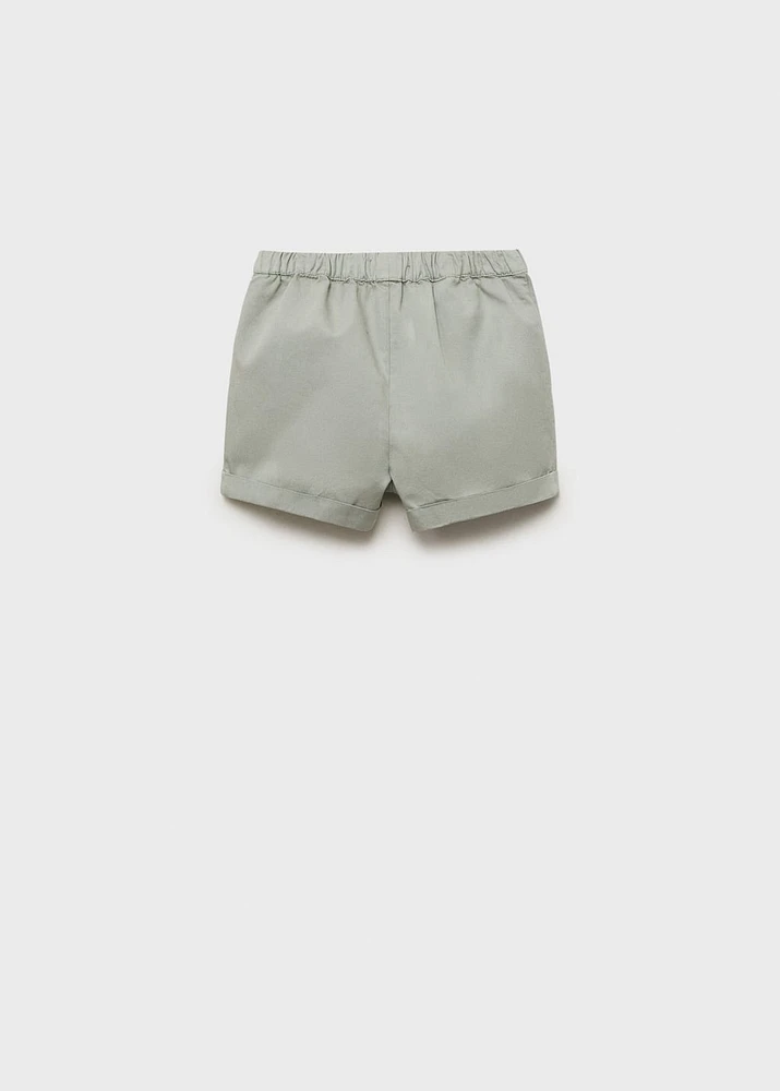 Plain cotton shorts