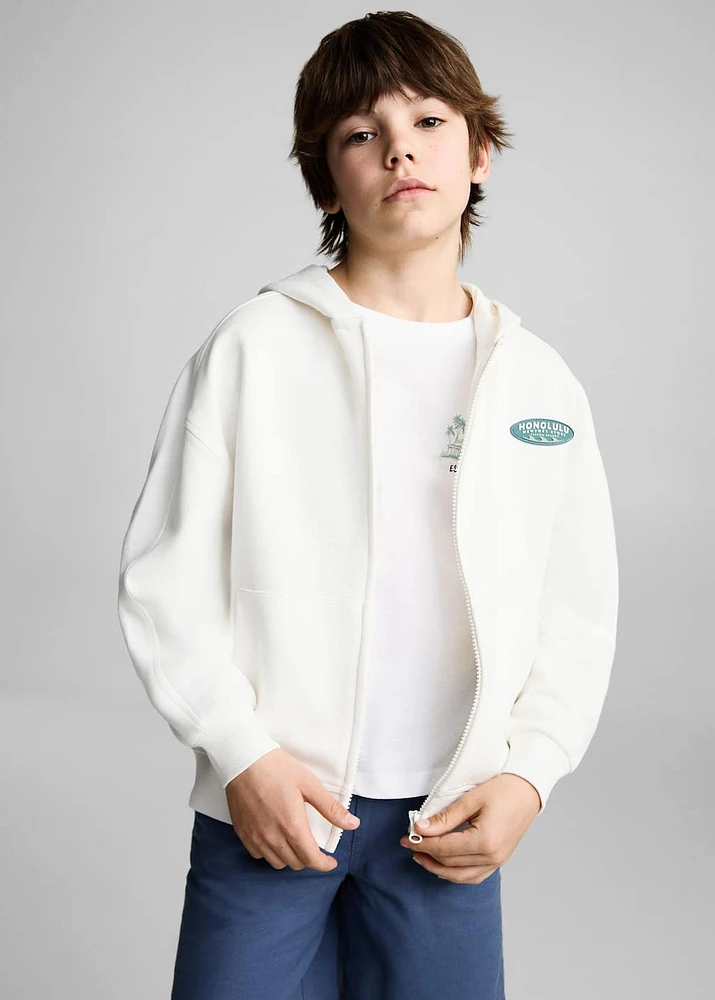 Zipped hoodie